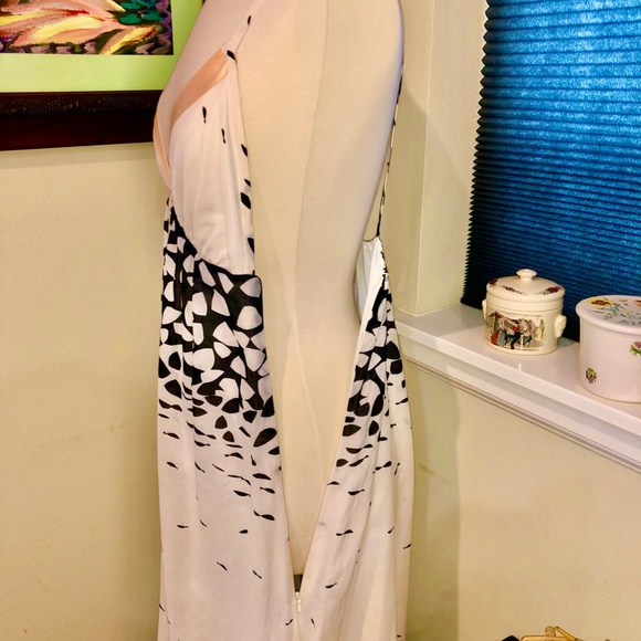 ANTHROPOLOGIE Twinkle by Wenlan Maxi Dress Silk Blend Size S - Picture 7 of 11